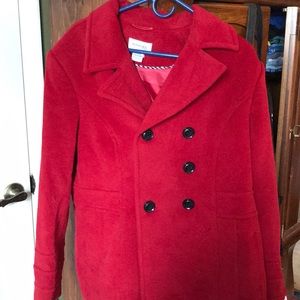 Red Pea Coat